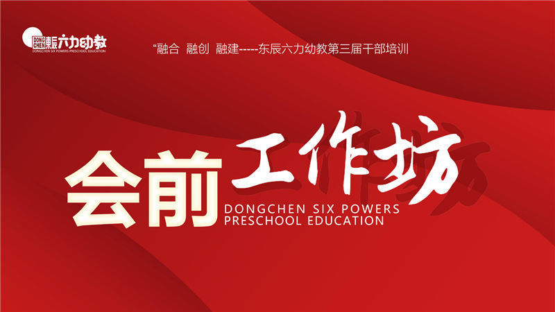 东辰六力幼教第三届干部培训会前工作坊纪实① | 以共研促共进