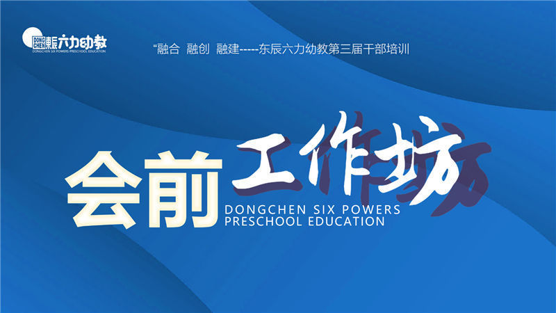 东辰六力幼教第三届干部培训会前工作坊纪实③ | 在思考中前行